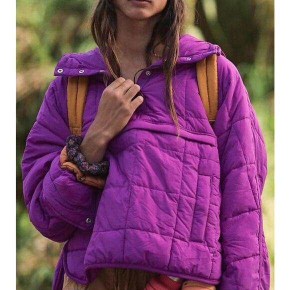 FREE PEOPLE Pippa Purple Pullover NWT Extra small - Picture 1 of 5